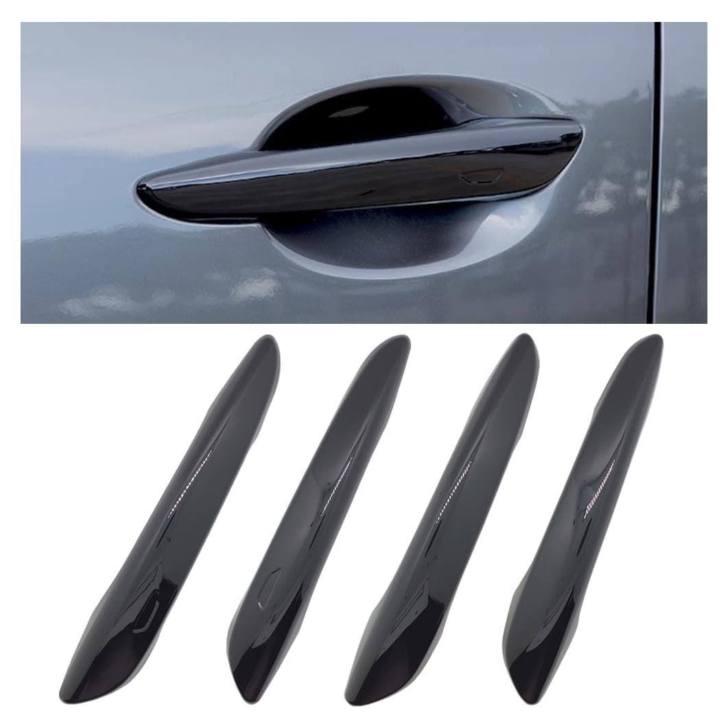 Protector de Manija de Puerta Auto Zacxoxsr Negro Brillante