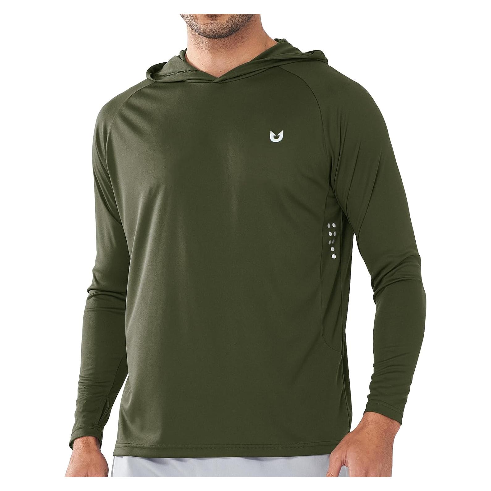 Sudadera con Capucha NORTHYARD UPF 50+ Hombre Verde Militar