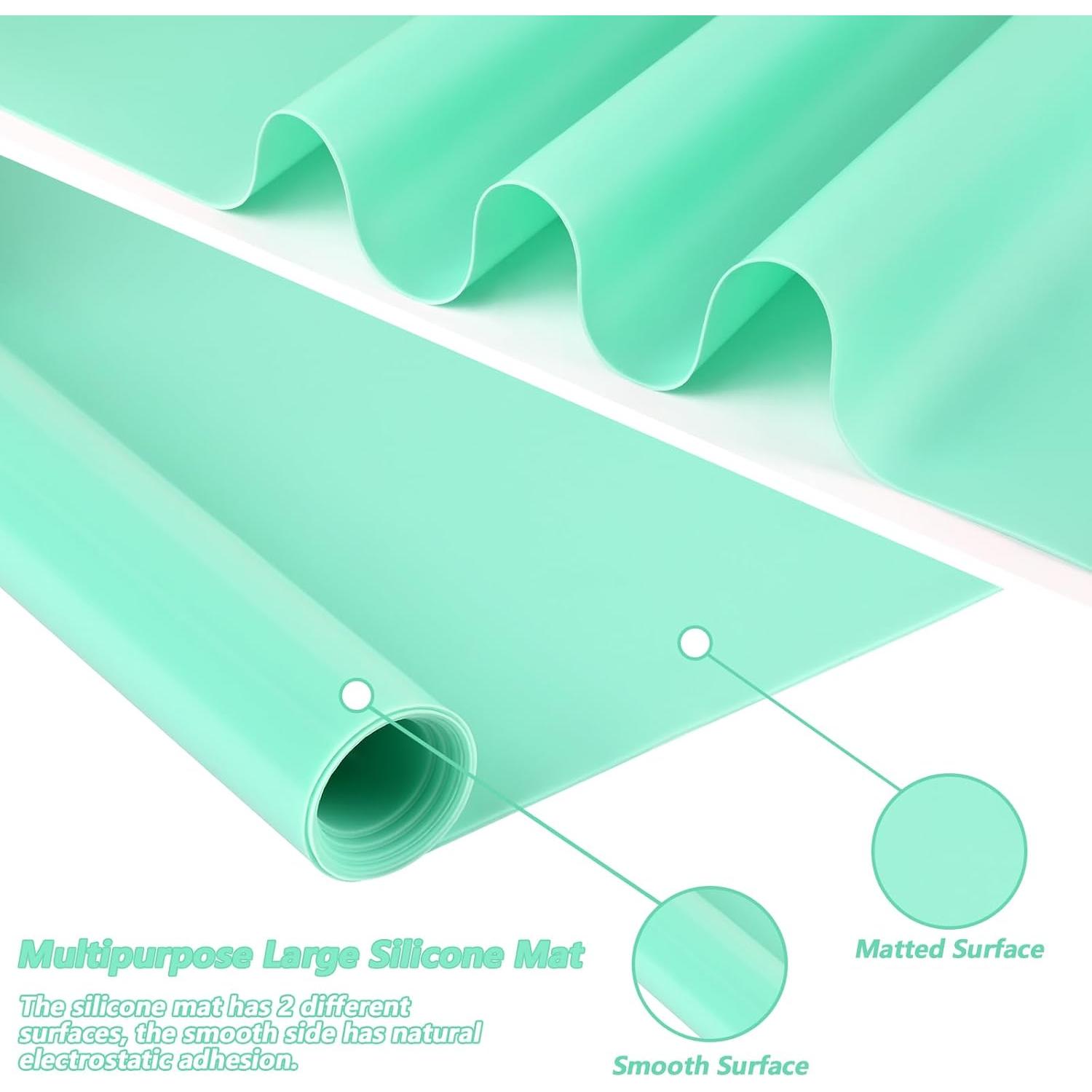 Alfombrilla de Silicona Actvty 70x50 cm Antideslizante Verde