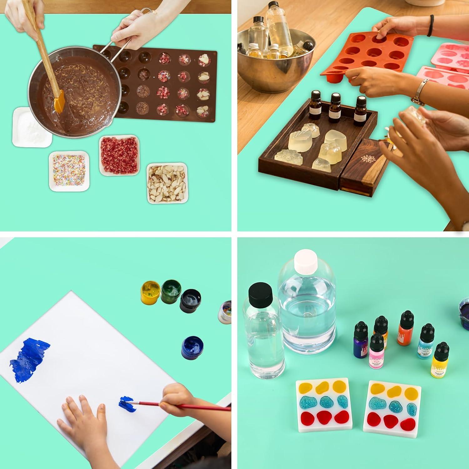 Alfombrilla de Silicona Actvty 70x50 cm Antideslizante Verde