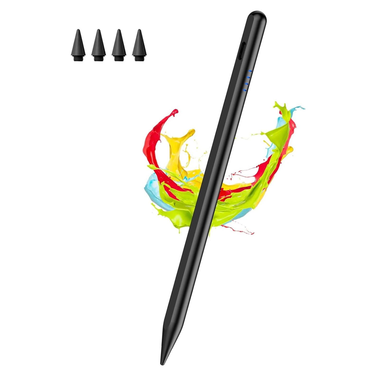 Lápiz Stylus Kenkor para iPad 2018-2025, Negro, Rechazo de Palma