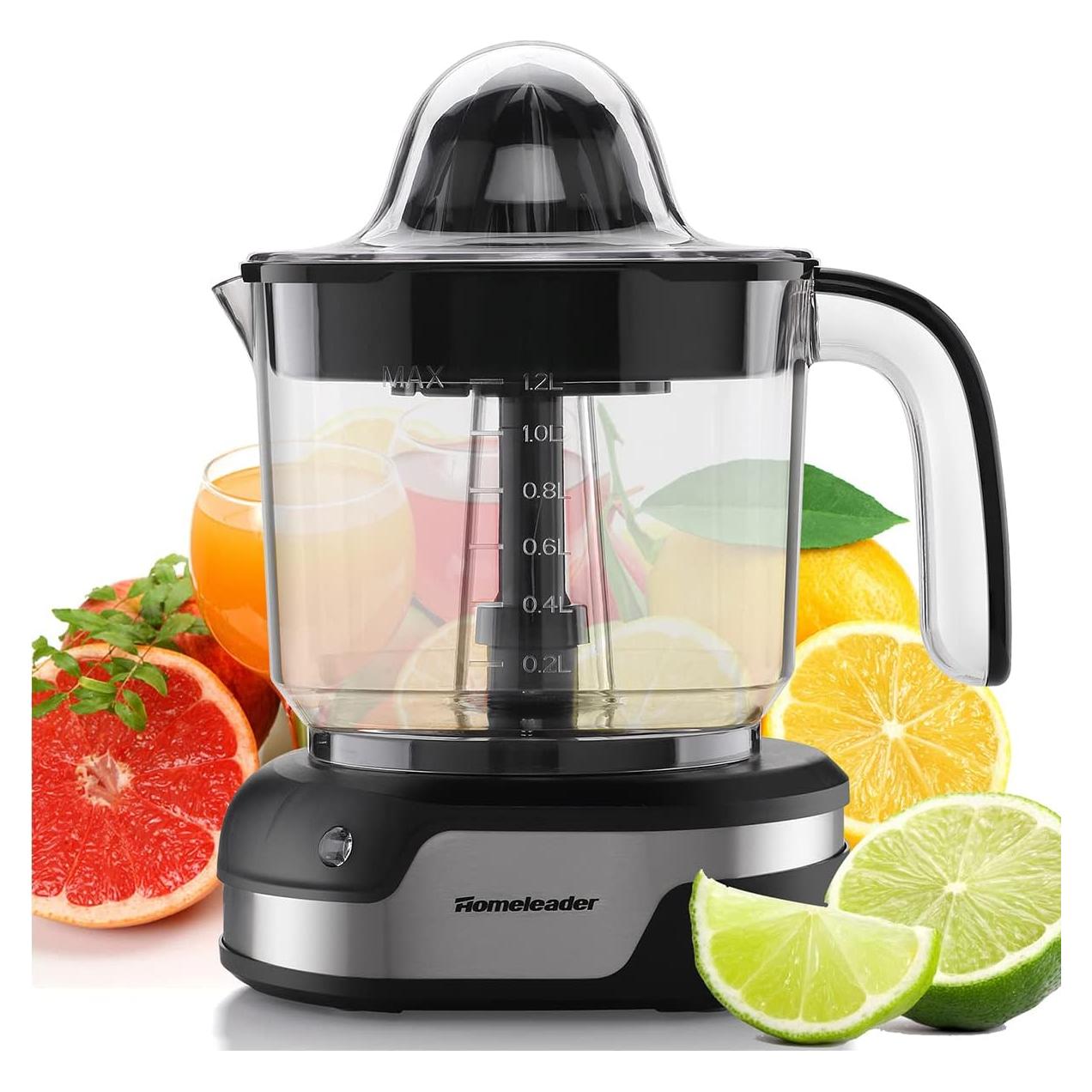 Exprimidor Eléctrico de Cítricos Homeleader 1.2L Acero Inoxidable