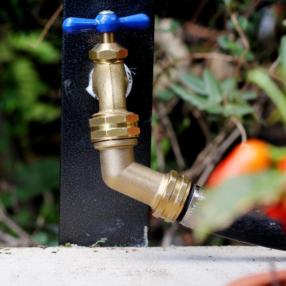 Conector de Manguera de Jardín SIGURANTA 45° Latón 3/4"