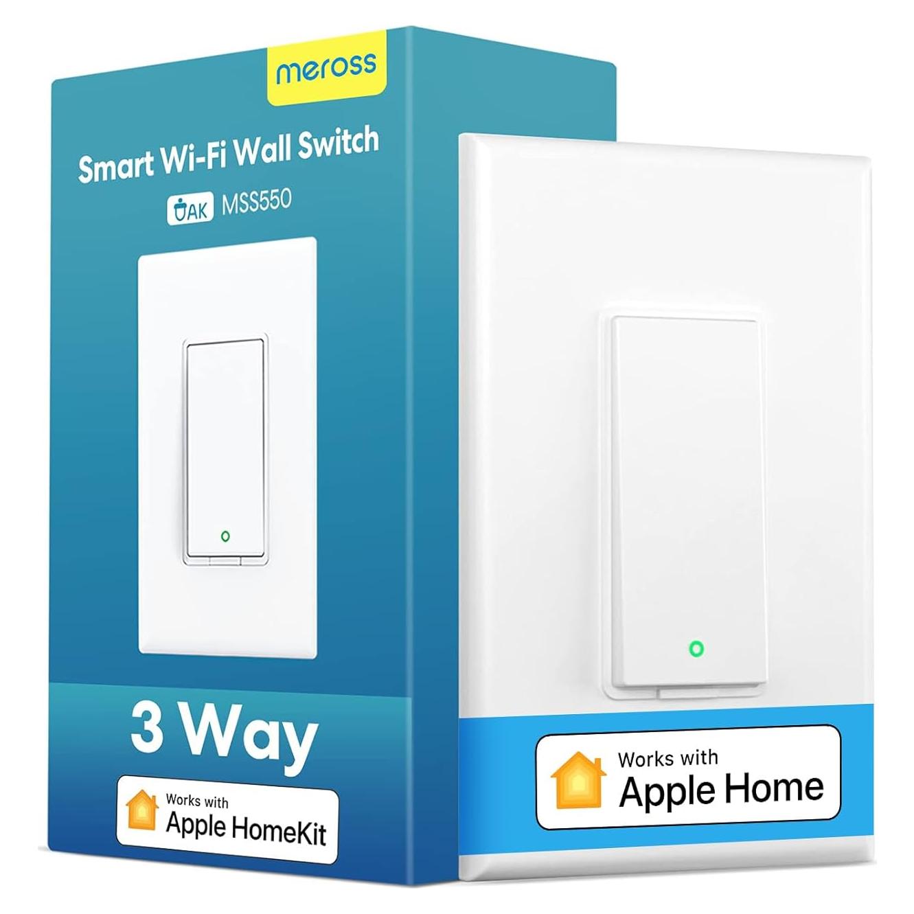 Interruptor Inteligente de 3 Vías Meross MSS550 - Wi-Fi 2.4GHz