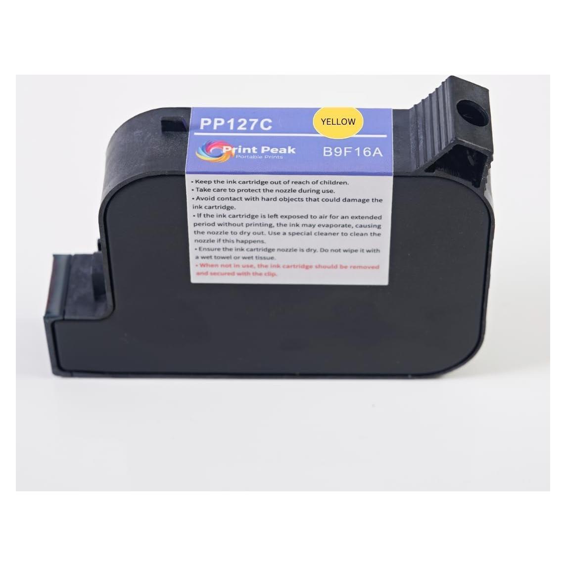 Cartucho de tinta amarilla PrintPeak 45ml para impresora portátil
