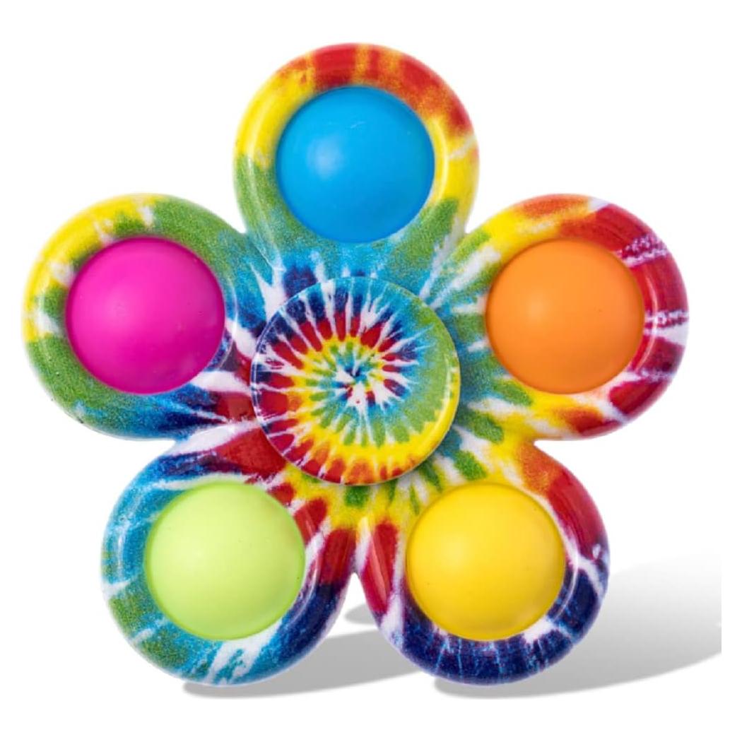Spinner Fidget Nutty Toys Tye-Dye 7.87cm Alivio Estrés