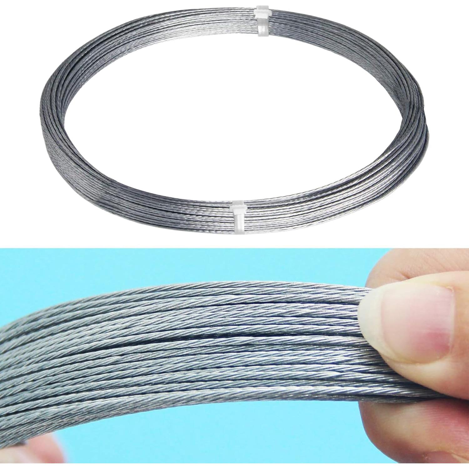 Alambre para colgar cuadros Cerpourt 15.2 m 30 lbs Plateado