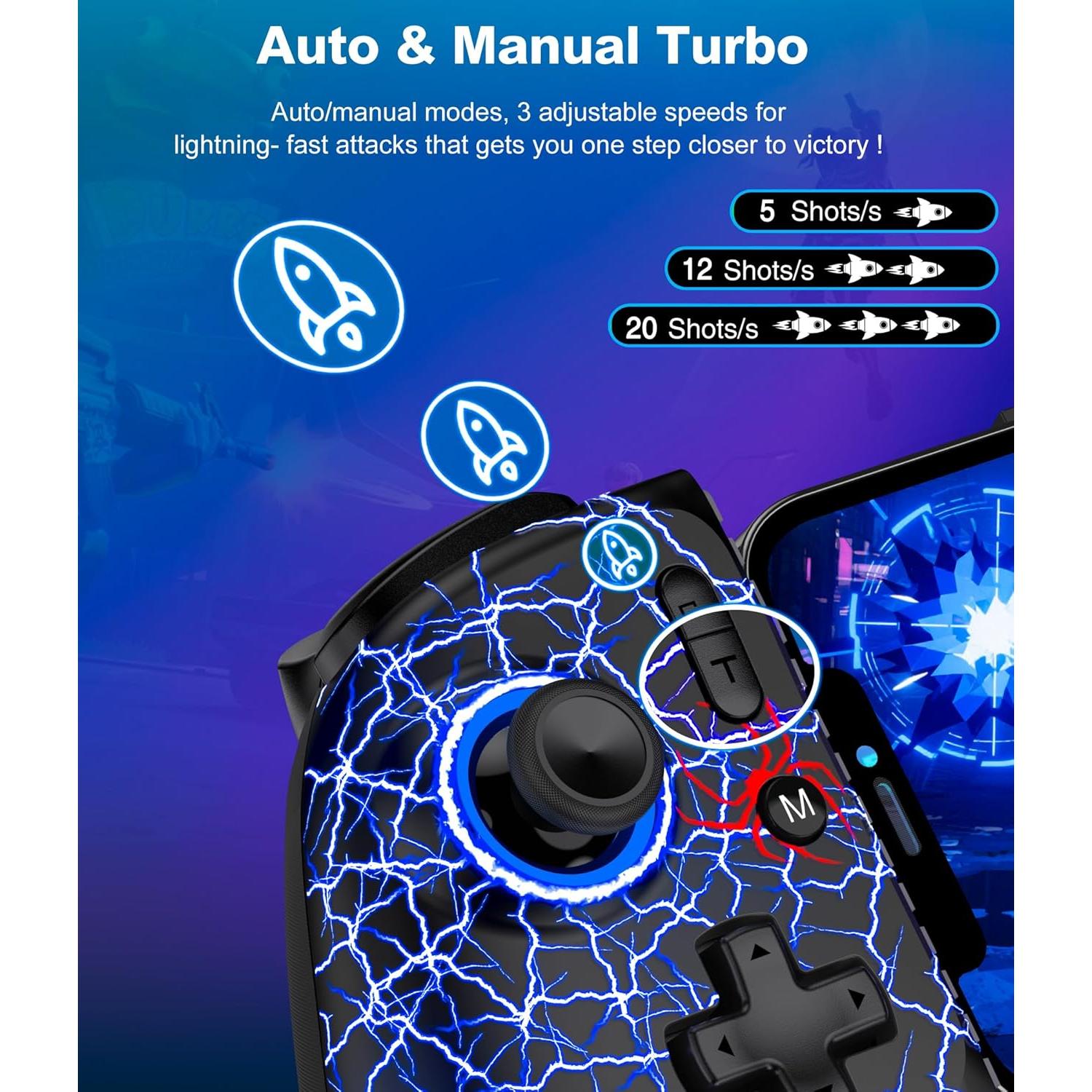 Controlador de Juego Inalámbrico LIFUFUTEE para iPhone 16/15 y Android