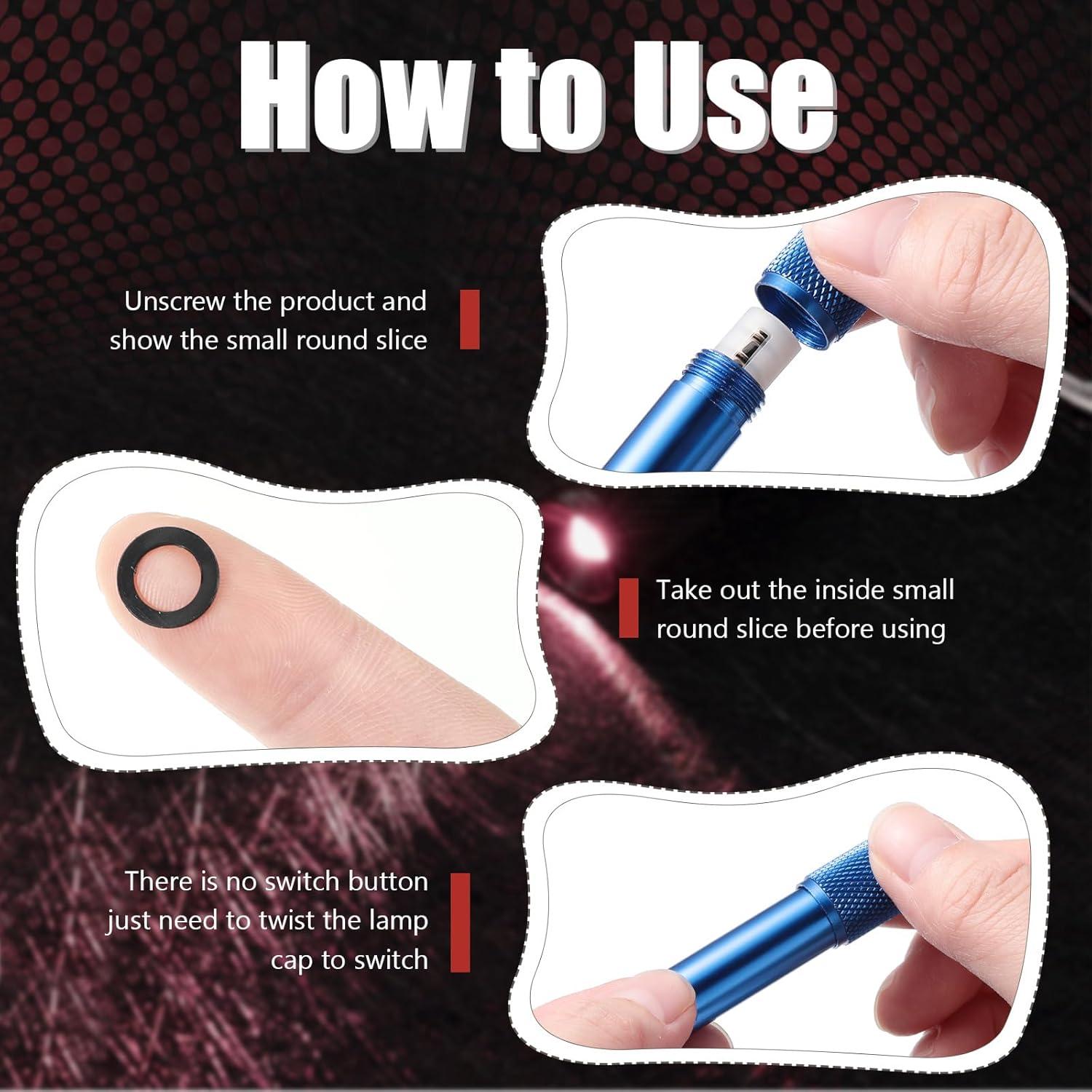 Paquete de 49 Mini Linternas LED de Llavero Cunno