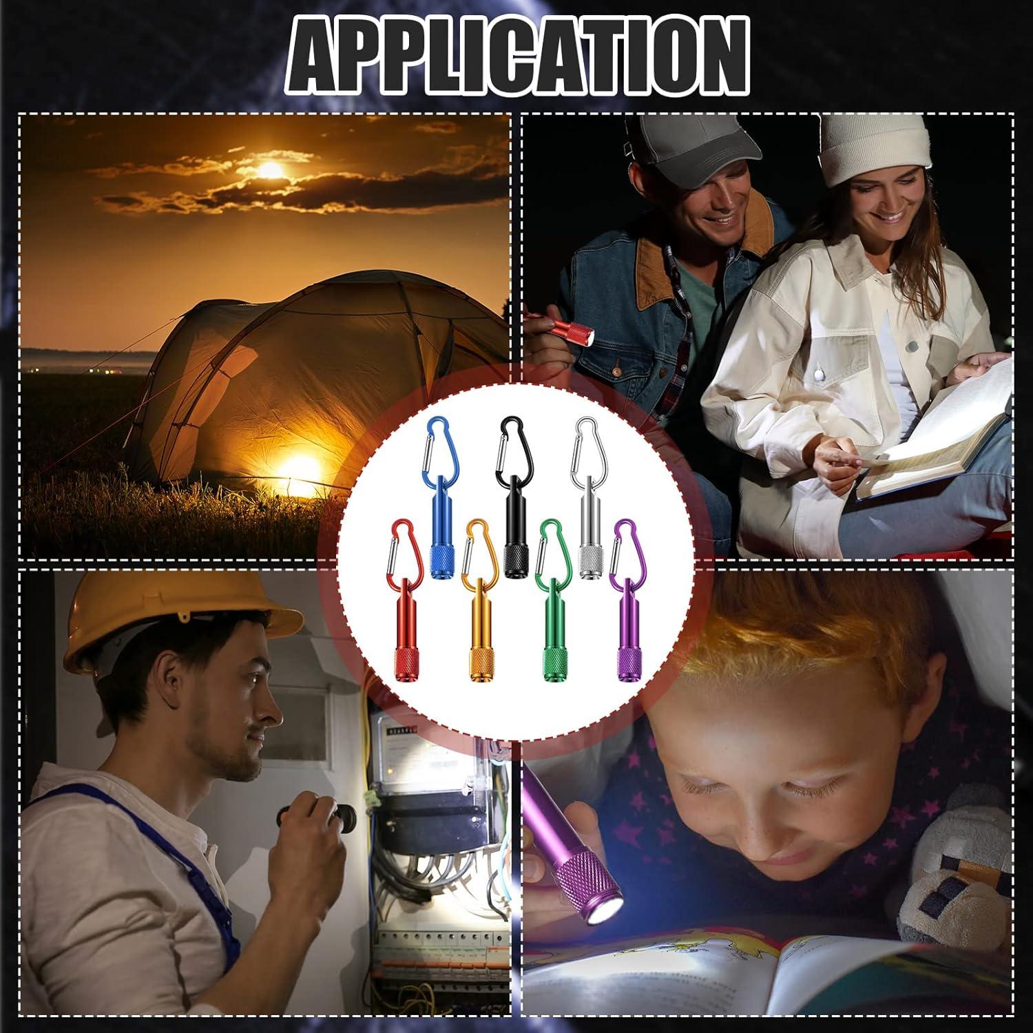 Paquete de 49 Mini Linternas LED de Llavero Cunno