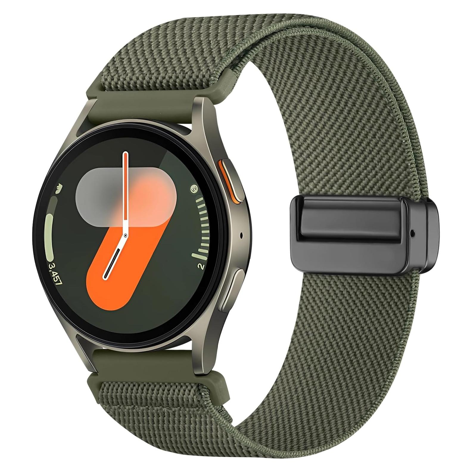 Correa Magnética Easuny para Samsung Galaxy Watch 20mm Verde Militar