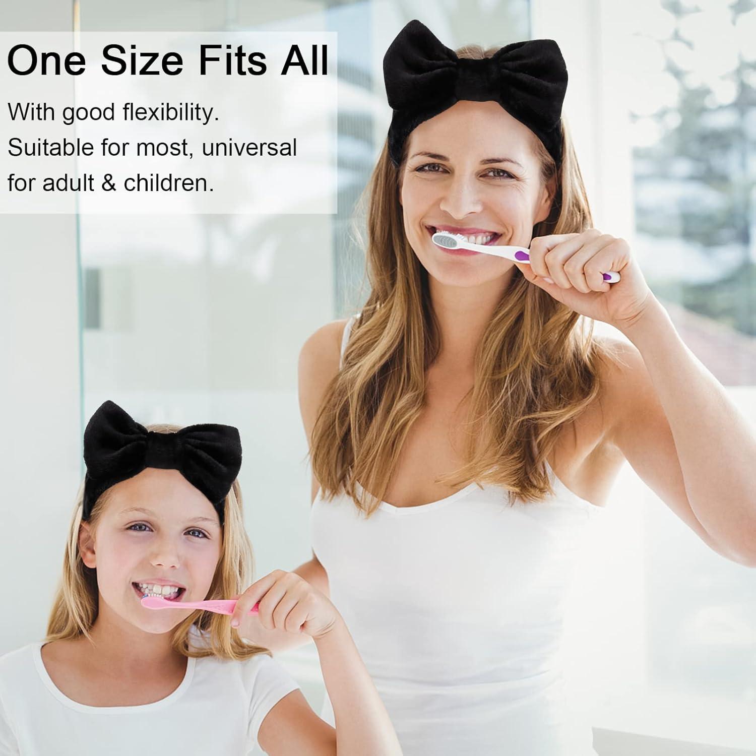 Cinta de Microfibra Negra WHAVEL - 9 Piezas para Cuidado Facial