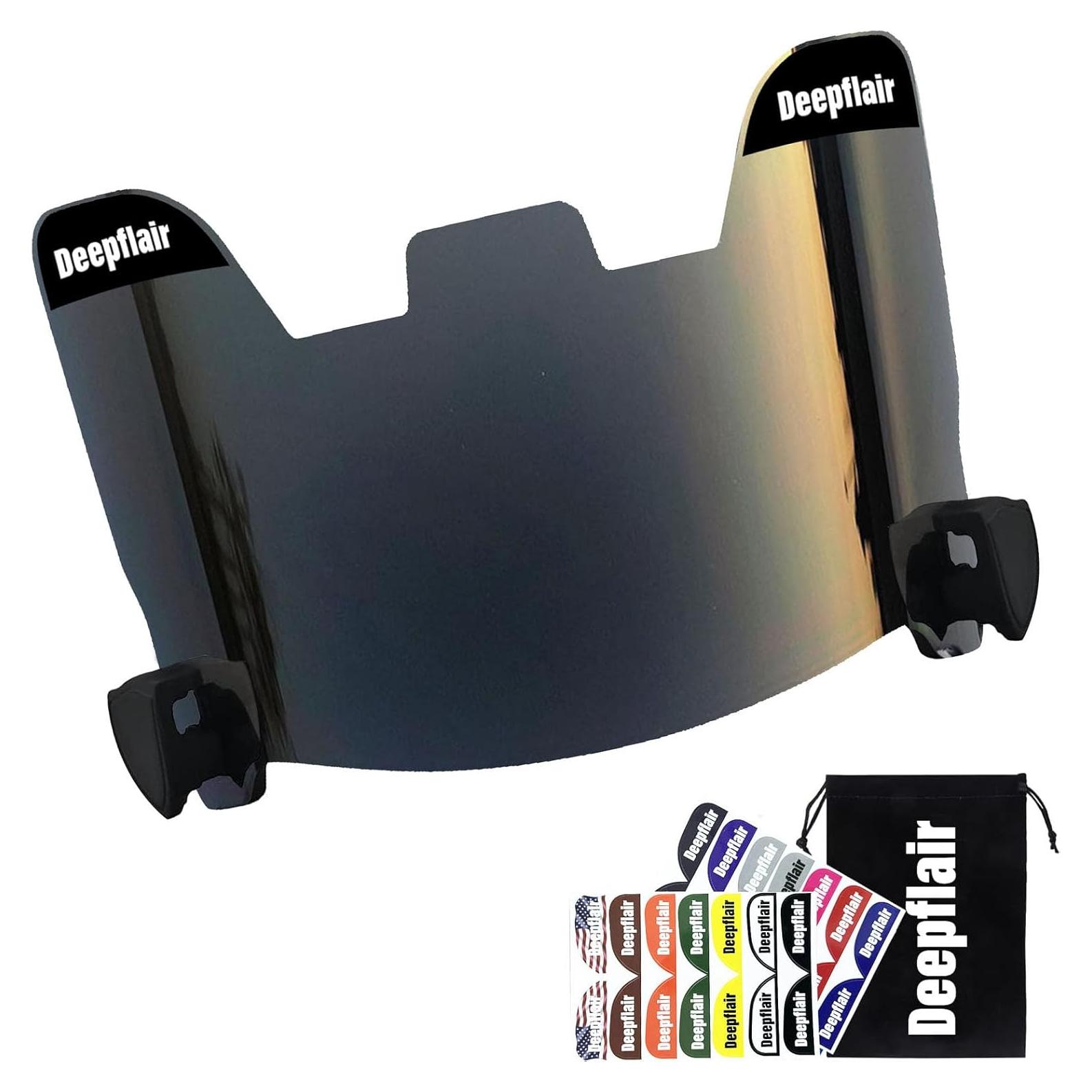 Visera de Fútbol Deepflair Clara con Clips - Protección Ocular