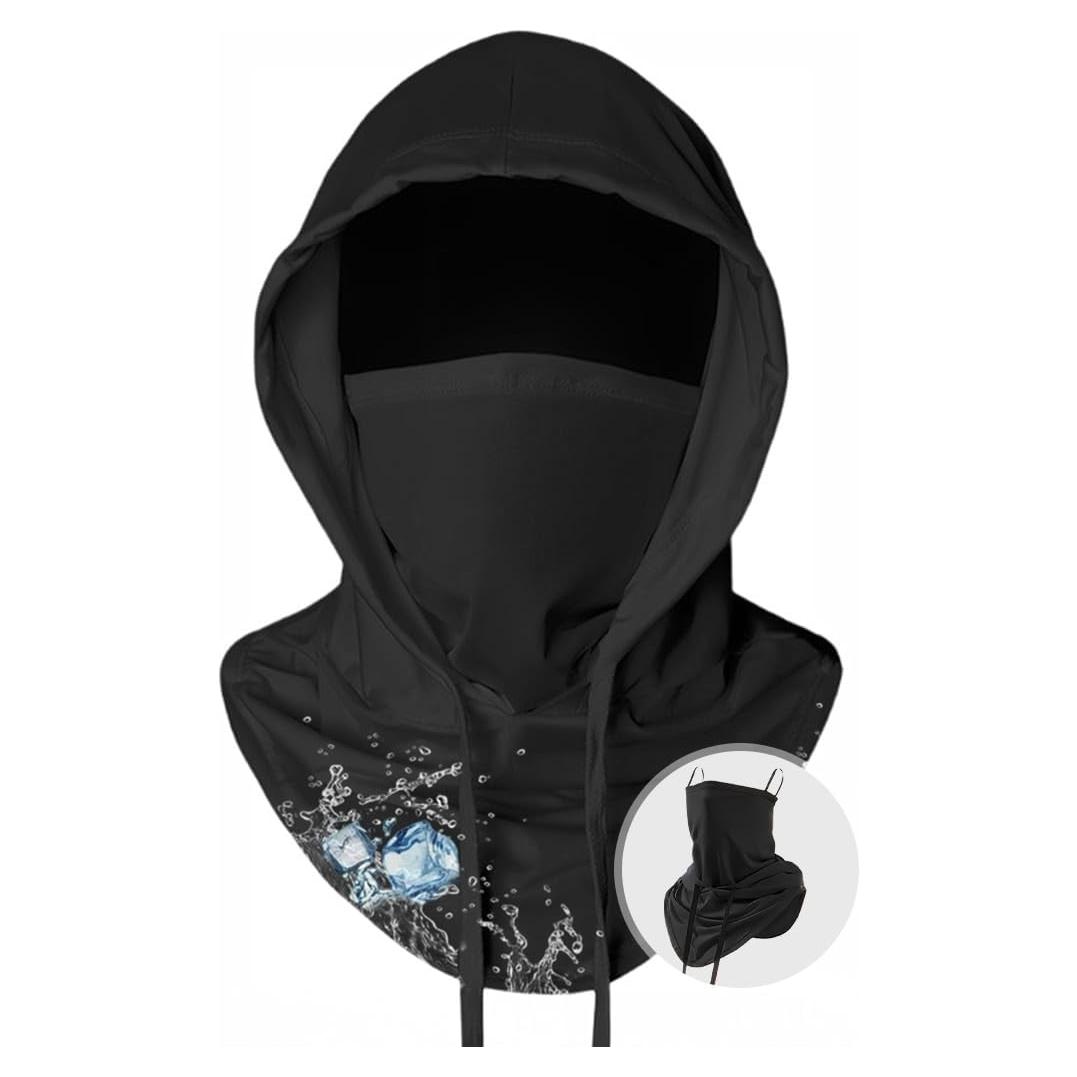 Máscara Balaclava Refrigerante Unisex UV 50+ Negra