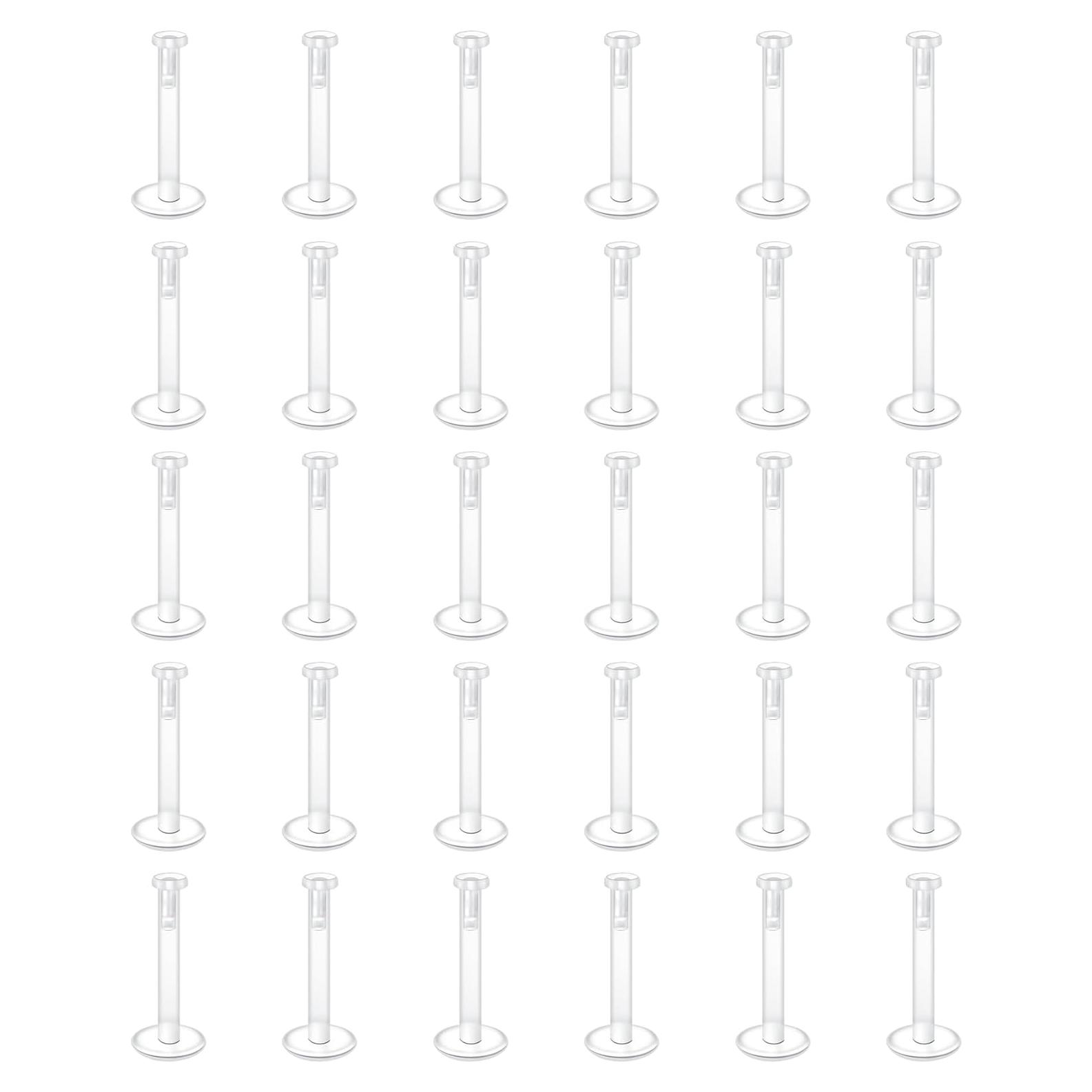 Pendientes de Bioflex D.Bella - 30 Piezas Transparentes 1.2mm