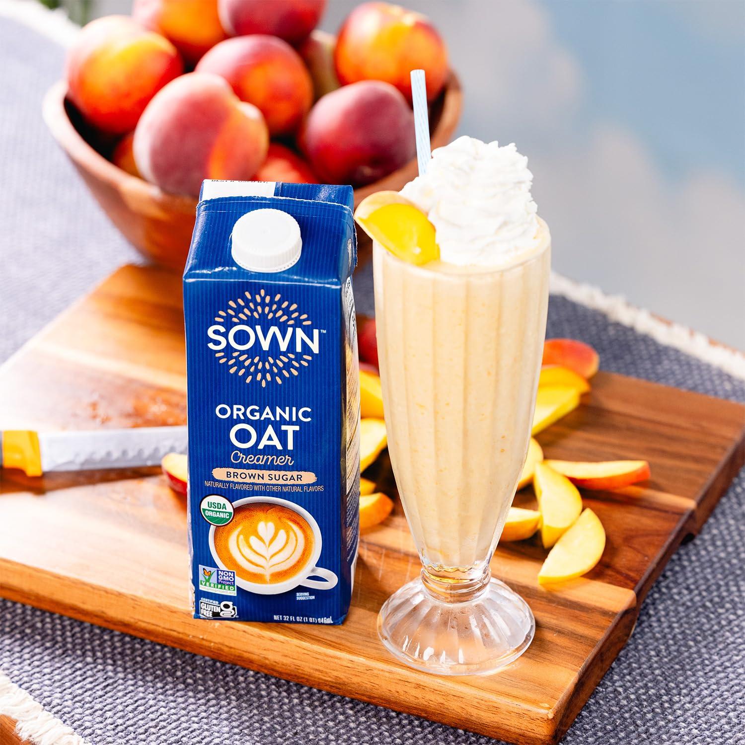 Crema de Avena Orgánica SOWN Azúcar Moreno 32oz Pack de 6