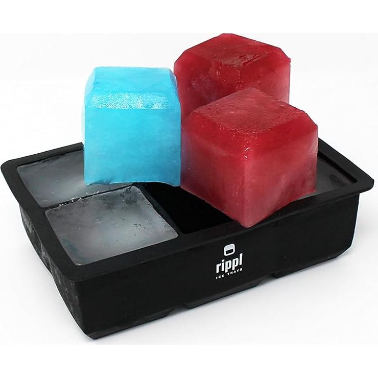 Bandeja de Hielo Rippl de Silicona - 6 Cavidades Grandes - Set de 2