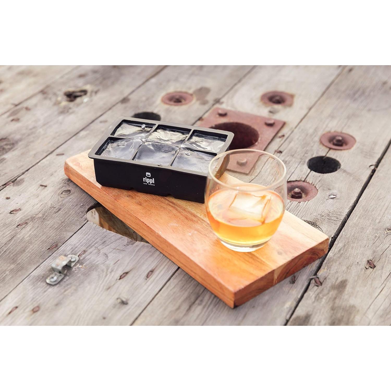 Bandeja de Hielo Rippl de Silicona - 6 Cavidades Grandes - Set de 2