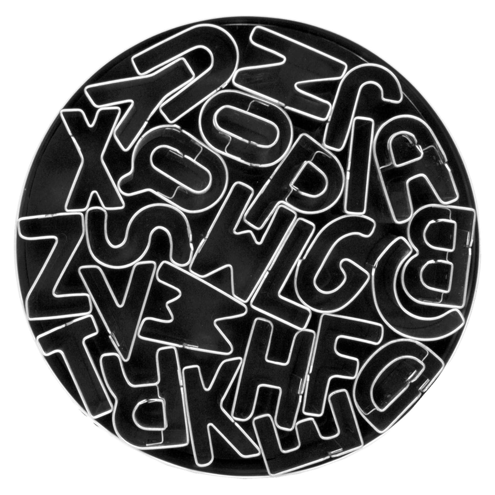 Cortadores de Galletas del Alfabeto Fox Run, 26 Piezas Metálico