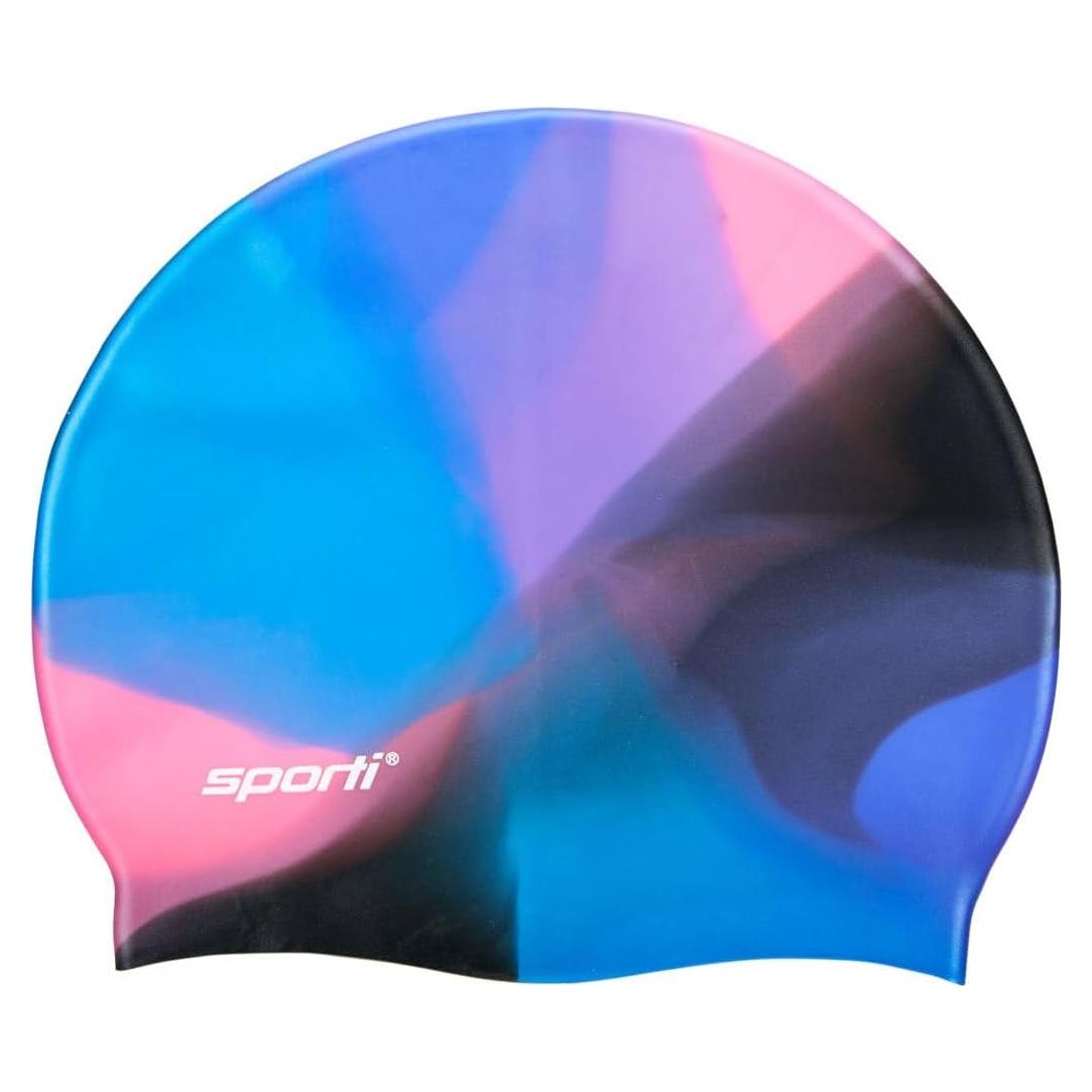 Gorro de natación Sporti de silicona multicolor 19.4 cm