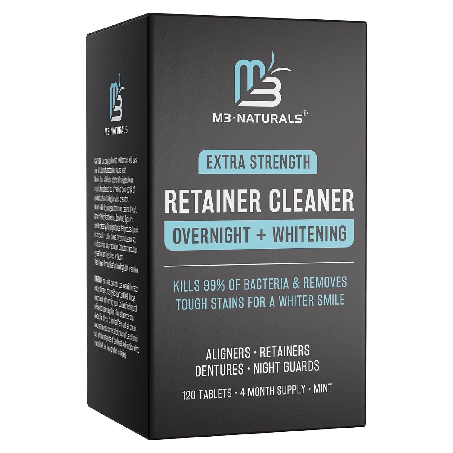 Limpiador de Retenedores Nocturno M3 Naturals 120 Tabletas