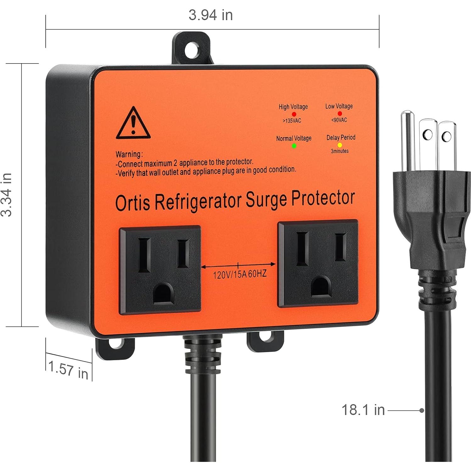 Protector de Sobretensión Ortis para Refrigerador y Electrodomésticos