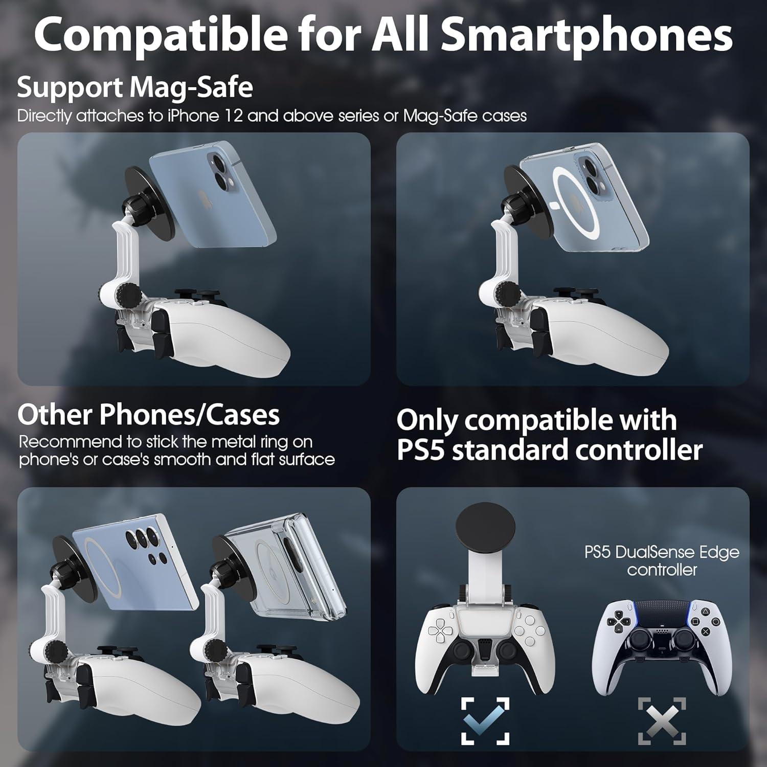 Soporte Magnético para Teléfono Orzero PS5 - Negro