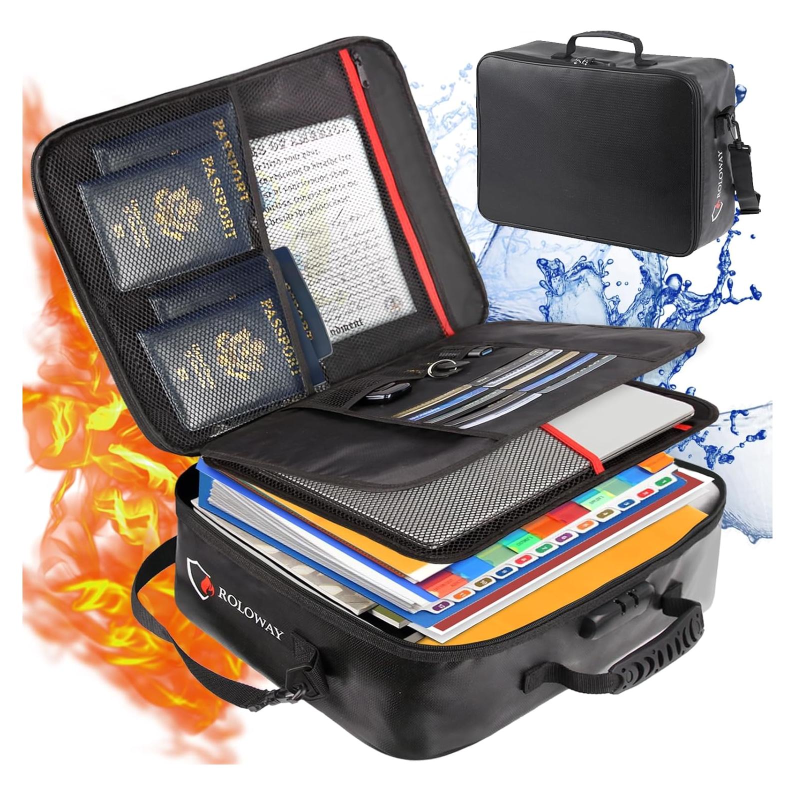 Bolsa de Documentos a Prueba de Fuego ROLOWAY 43.2x30x12.7cm