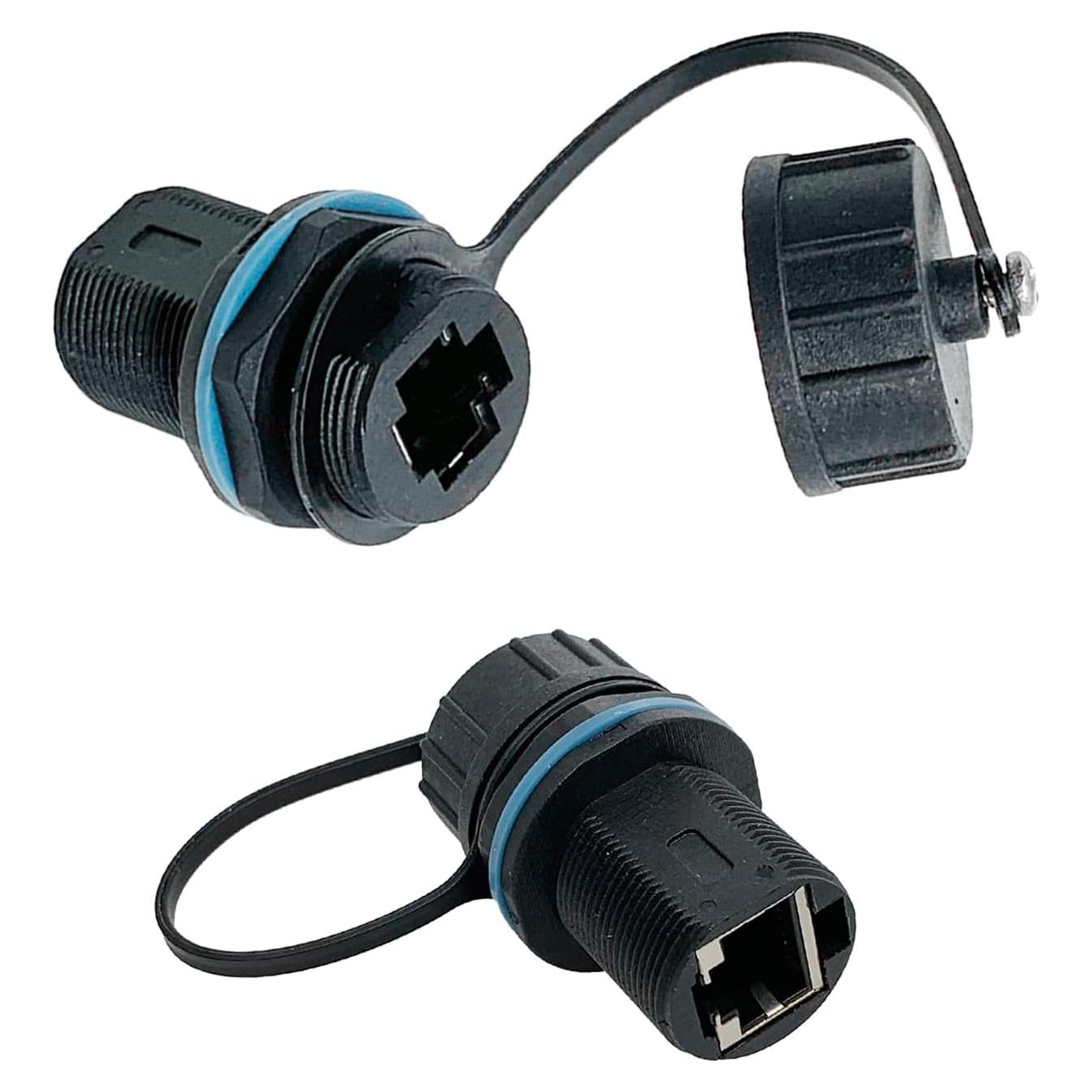 Acoplador RJ45 Hembra a Hembra IP67 PENGLIN 2PCS Cat6