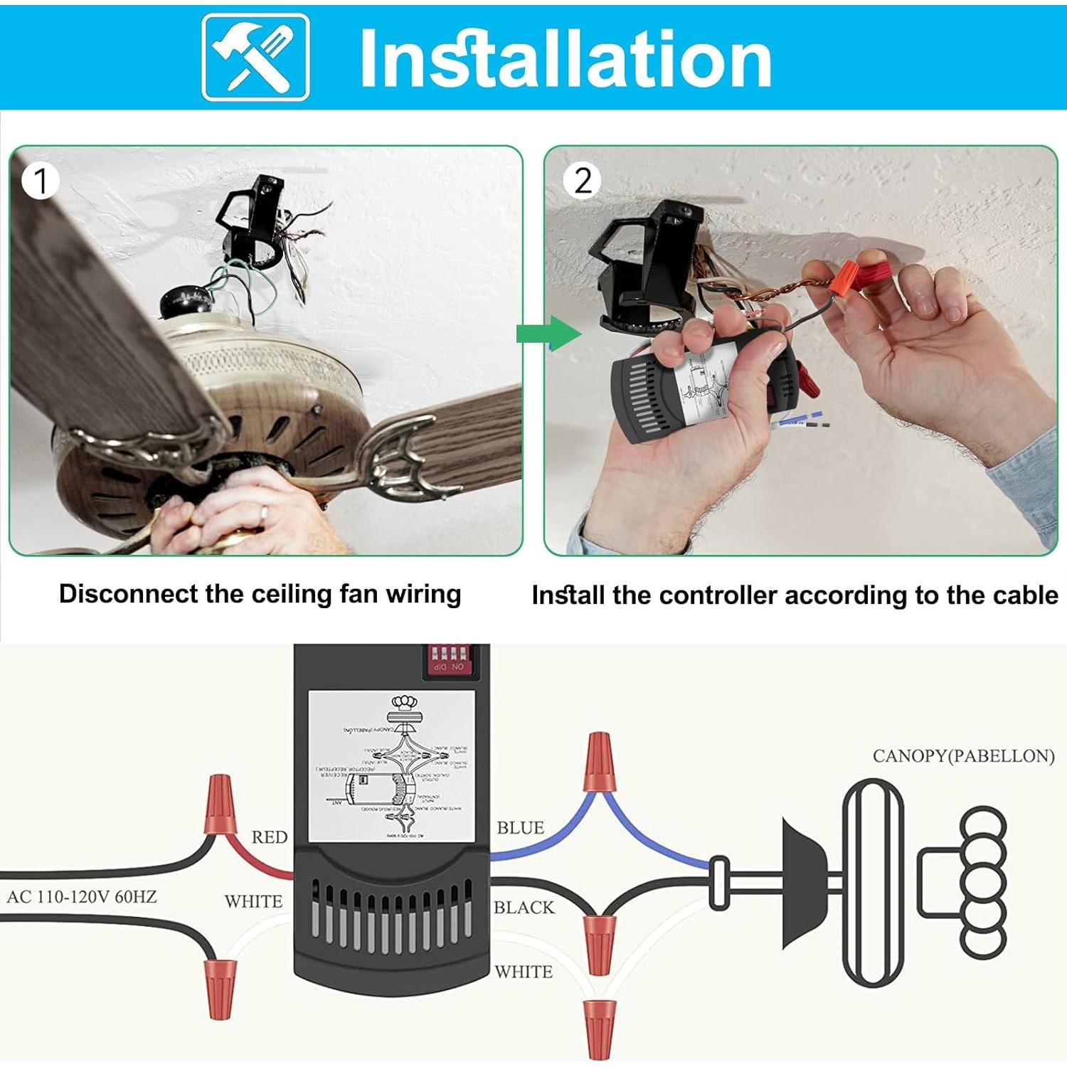 Control Remoto Universal para Ventilador de Techo COREBAY RC-HD5