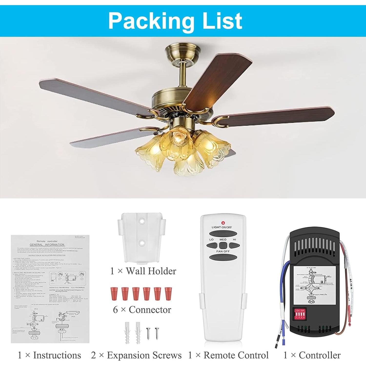 Control Remoto Universal para Ventilador de Techo COREBAY RC-HD5