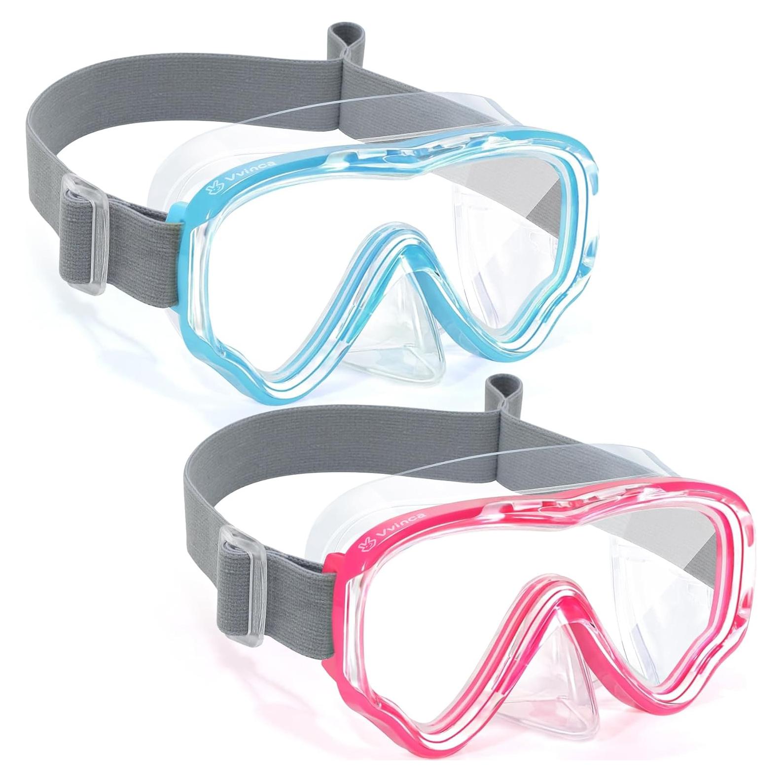 Gafas de natación Vvinca Kids con correa elástica y lentes UV