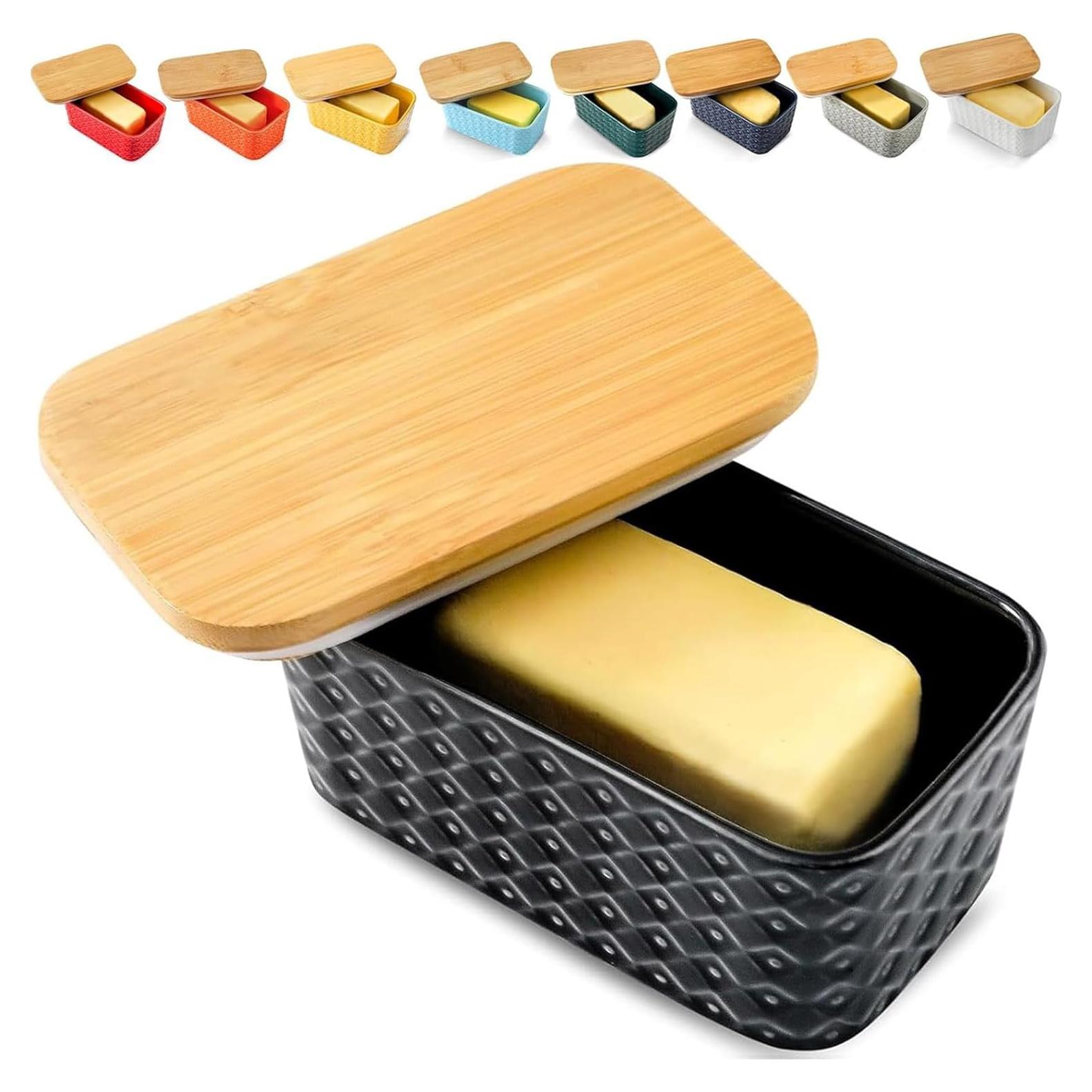 Plato de Mantequilla Cerámica Hasense con Tapa 16.3x7.1cm