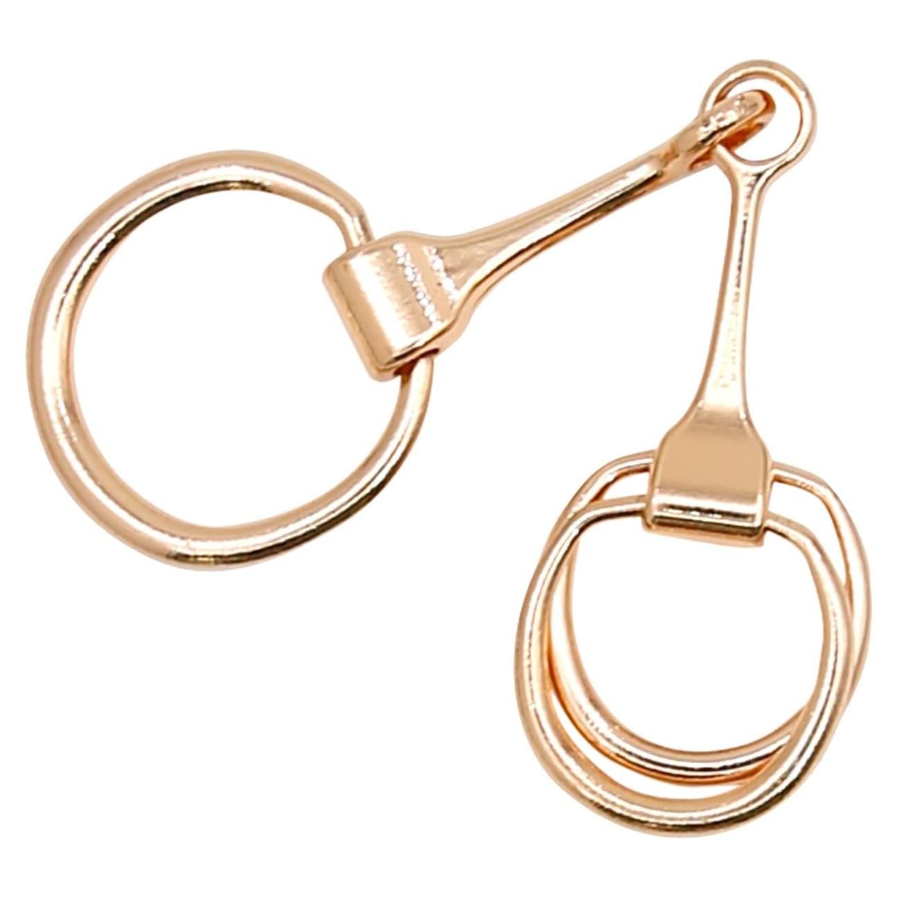 Anillos de hebilla para bufanda Cualque oro para mujeres