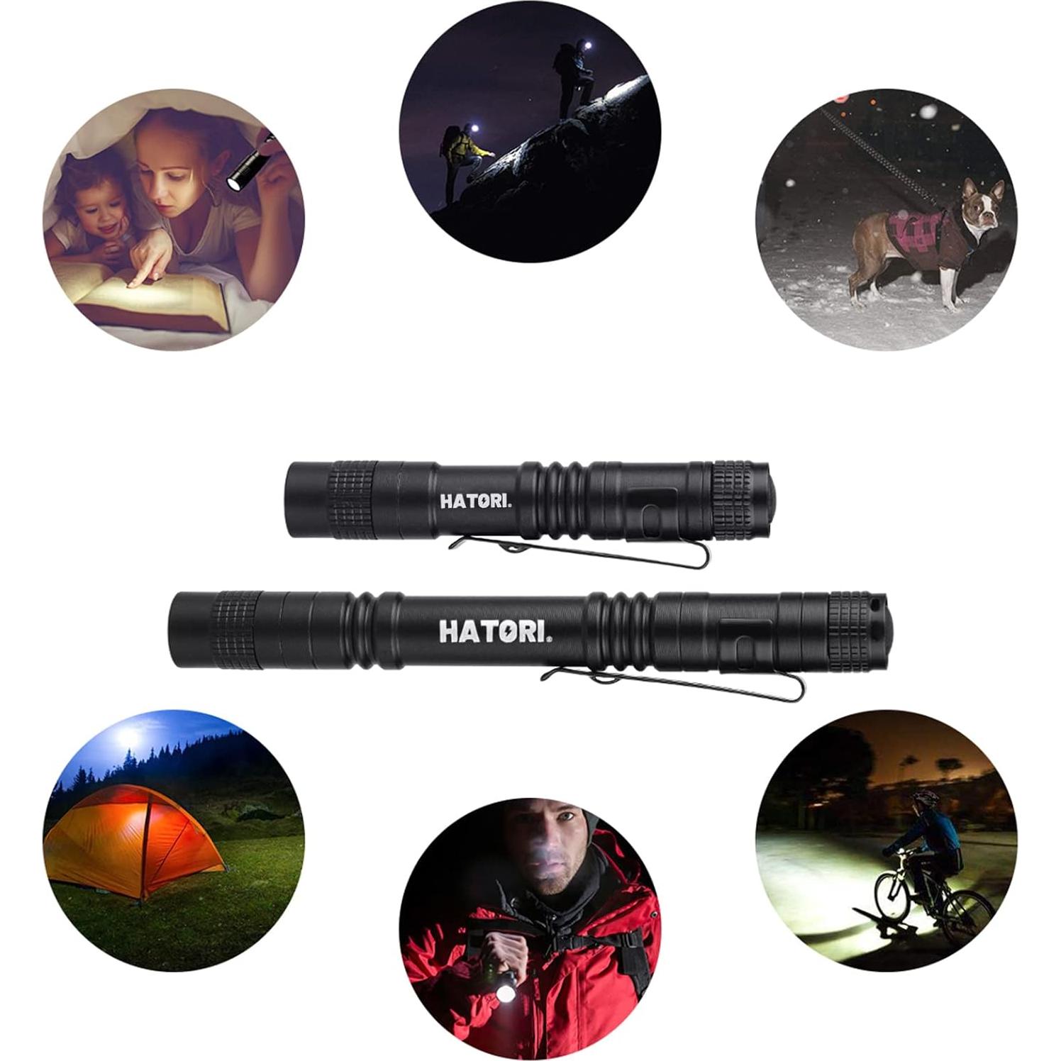 Linterna LED Mini Hatori 150 Lúmenes Resistente al Agua