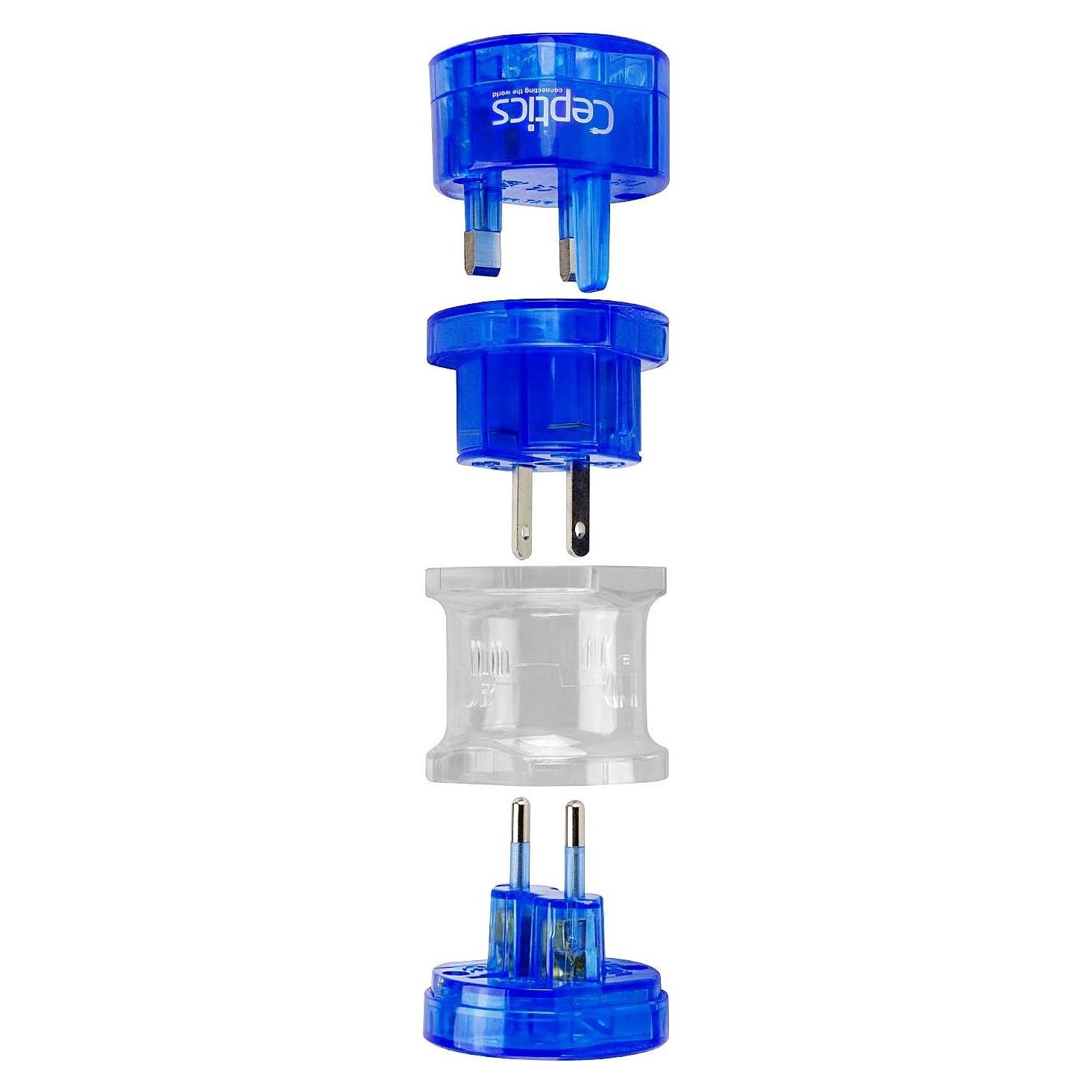 Adaptador de Viaje Universal Ceptics - Compacto y Multiuso