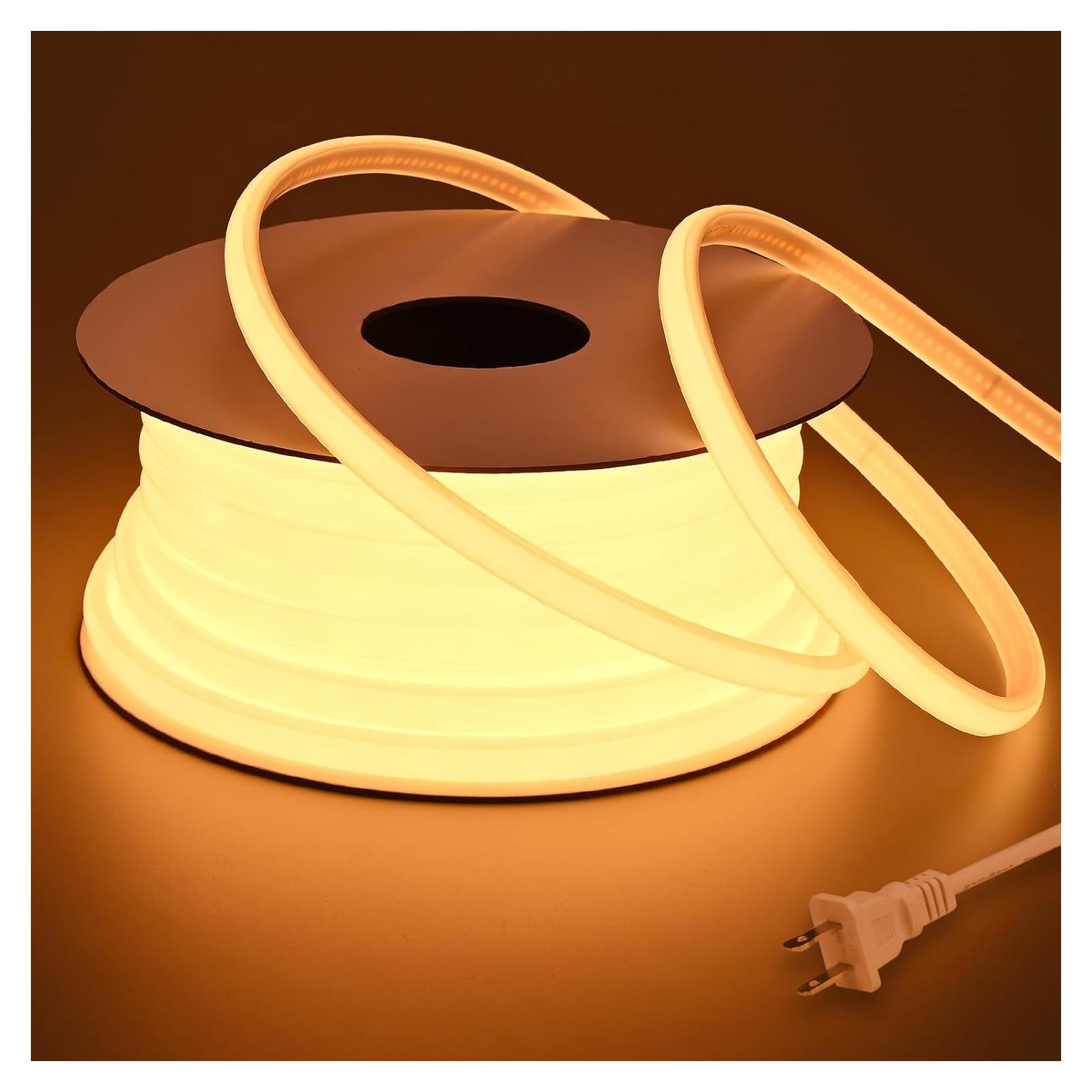 Tira de LED COB 20m ZHONG YI 2700K IP65 Impermeable 200W