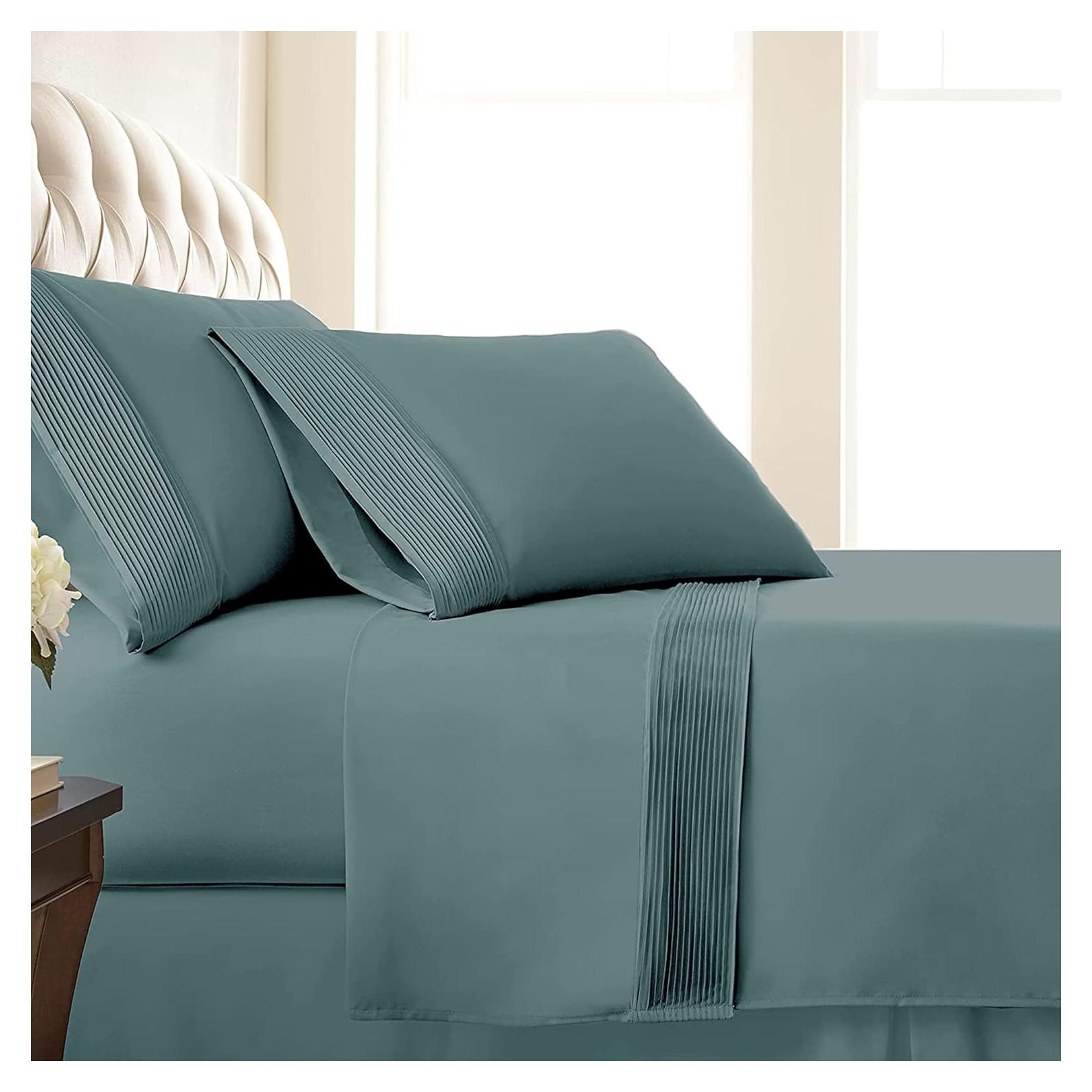 Juego de Sábanas Queen 4 Piezas Southshore Microfibra Azul