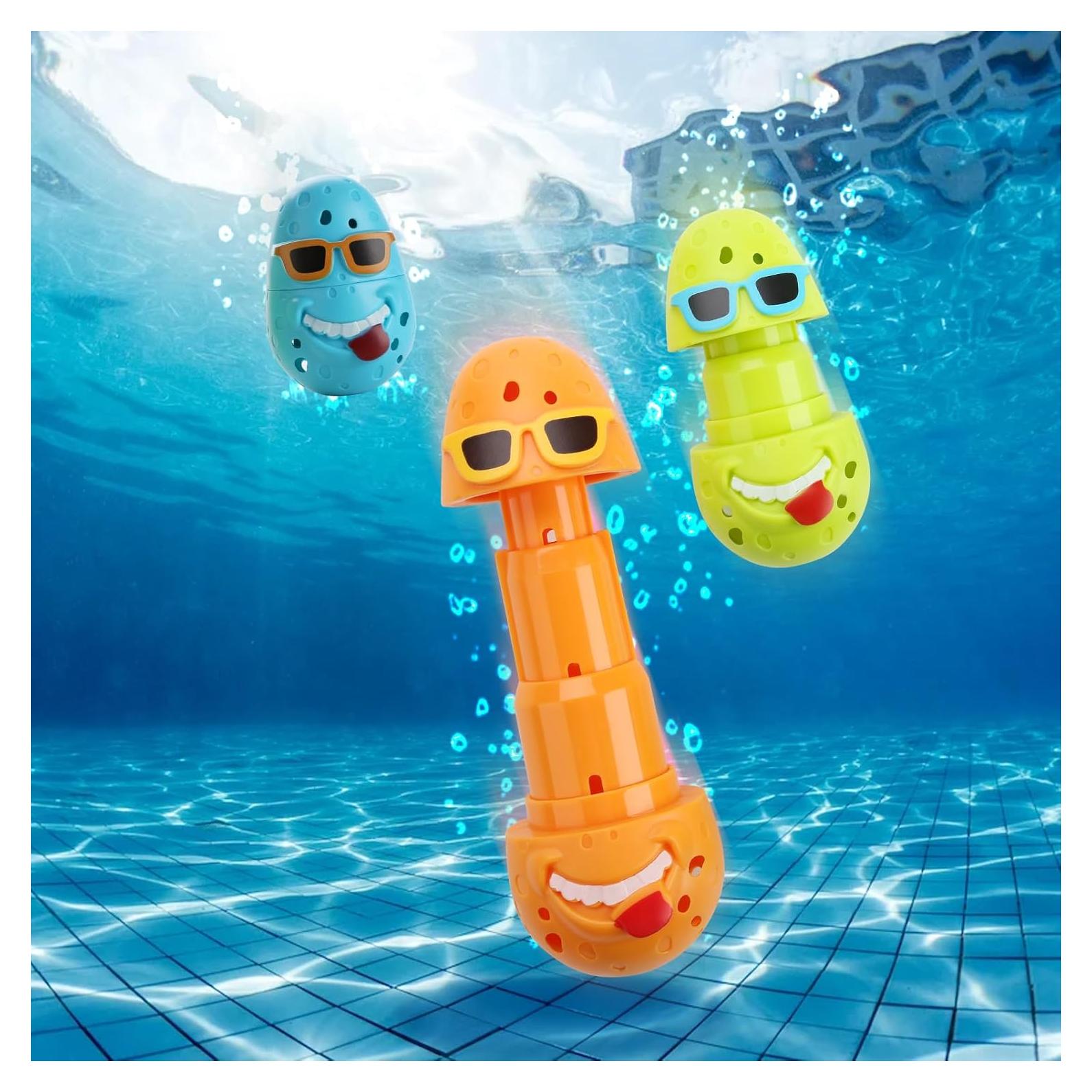 Juguetes de buceo para piscina DOADW 3pcs palos de colores