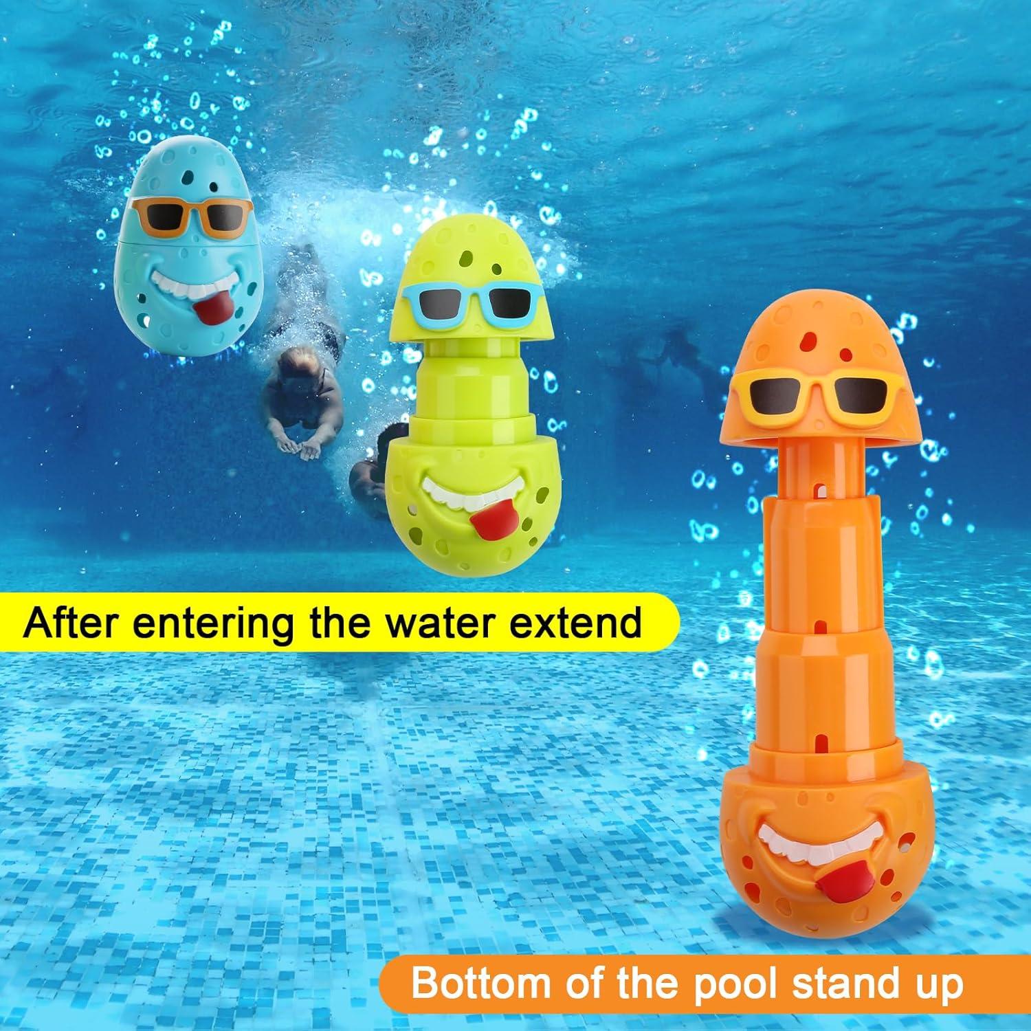 Juguetes de buceo para piscina DOADW 3pcs palos de colores