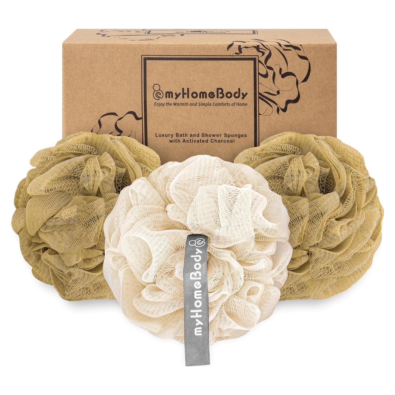 Esponja de Lufa Exfoliante myHomeBody 70g - Paquete de 3