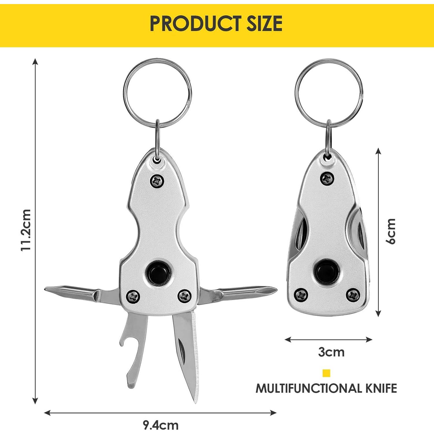 Herramienta Multifuncional EDC Gear 5 en 1 con LED y Destornillador