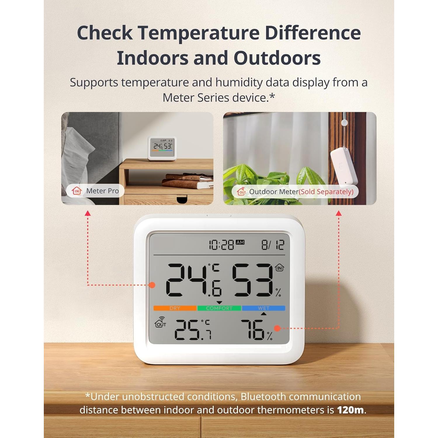 Higrómetro y Termómetro Digital SwitchBot Meter Pro - Control App Bluetooth