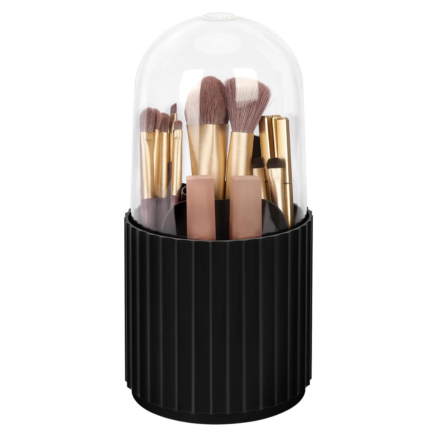 Organizador de Brochas de Maquillaje JessLab 360° Negro