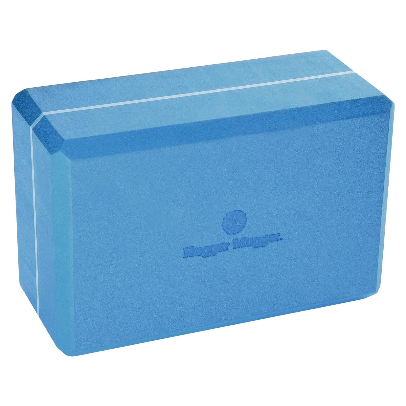 Bloque de Yoga Hugger Mugger de Espuma 10 cm Azul - Estable y Ecológico