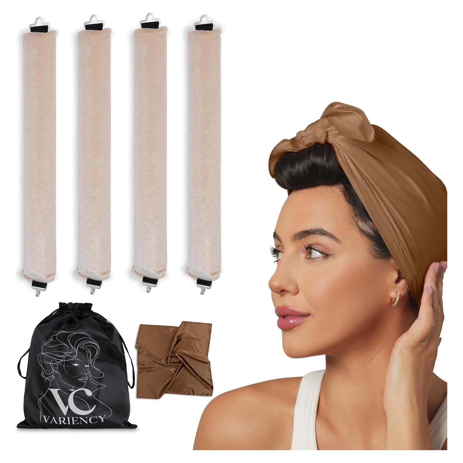 Rizadores Sin Calor VARIENCY 4 Piezas para Todos los Cabellos