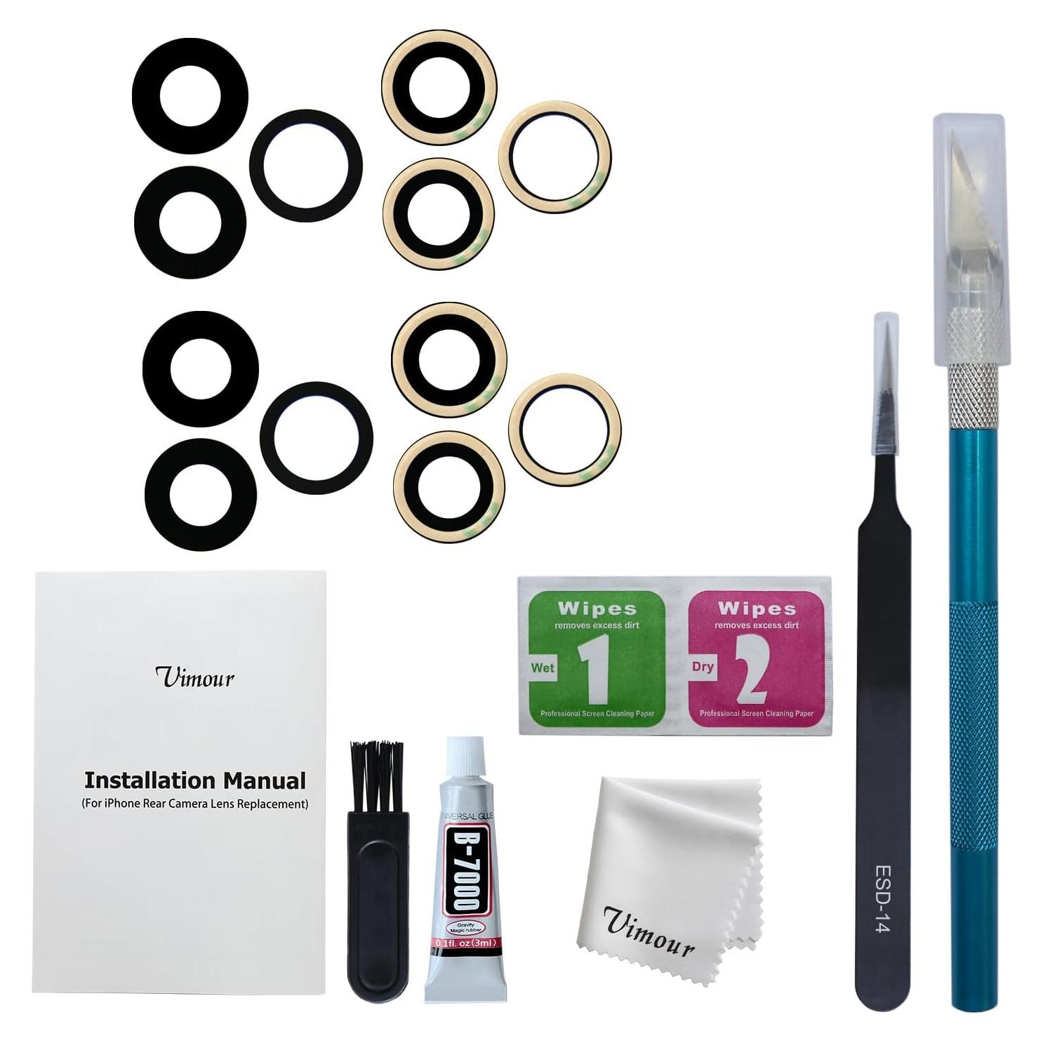 Reemplazo Cristal Lente Cámara iPhone 13 Pro/Pro Max - 2 Juegos