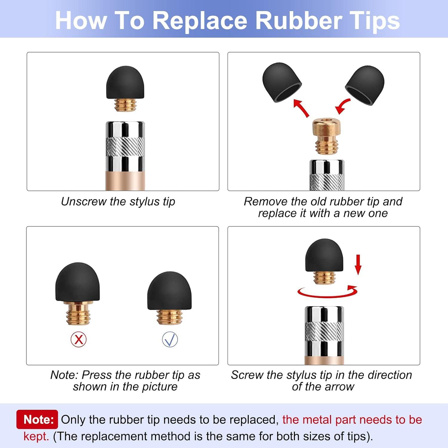 StylusHome Stylus Táctil 2 en 1 con 6 Puntas Reemplazables