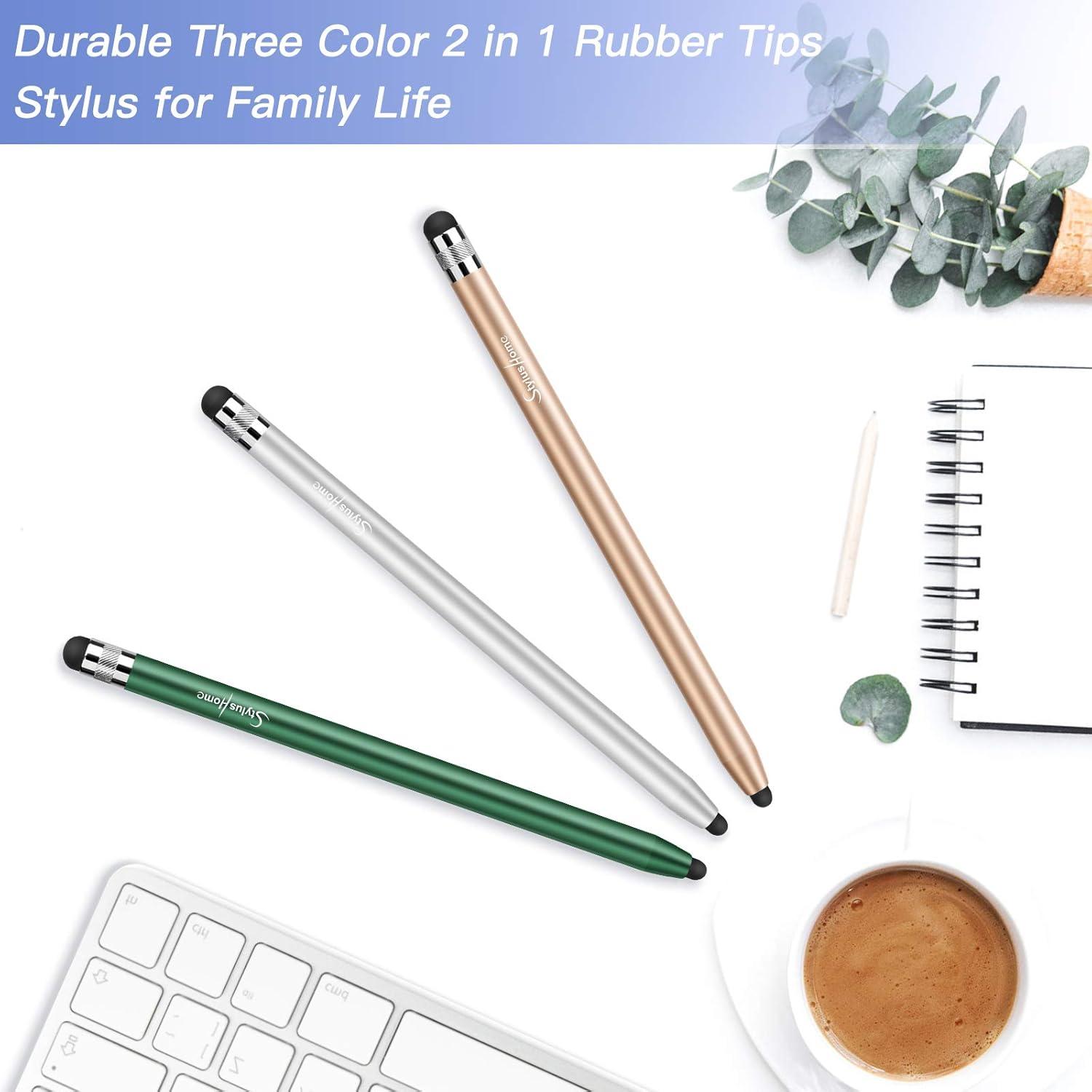 StylusHome Stylus Táctil 2 en 1 con 6 Puntas Reemplazables