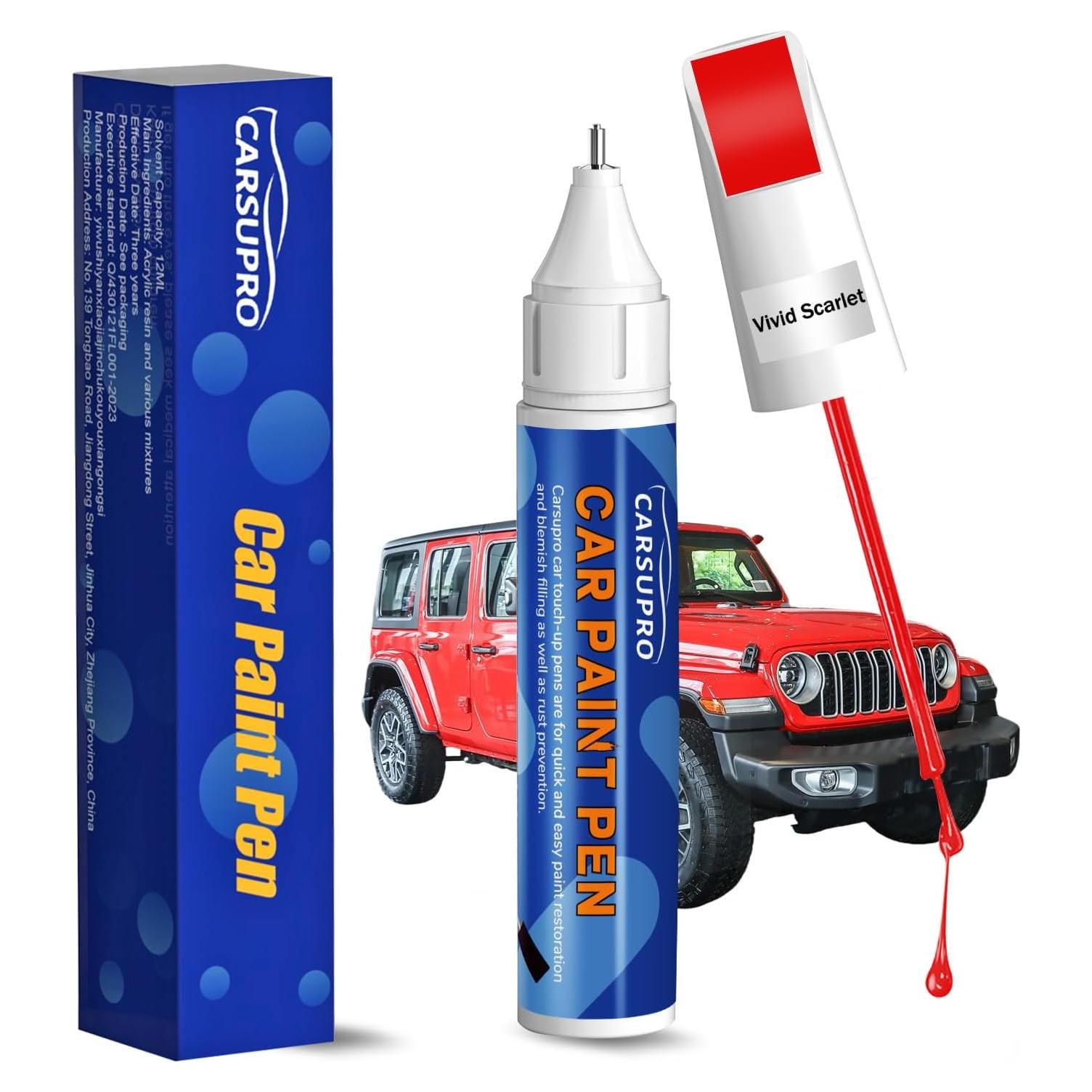 Pintura de Retoque Carsupro Carmesí Vivo 12ml para Coches